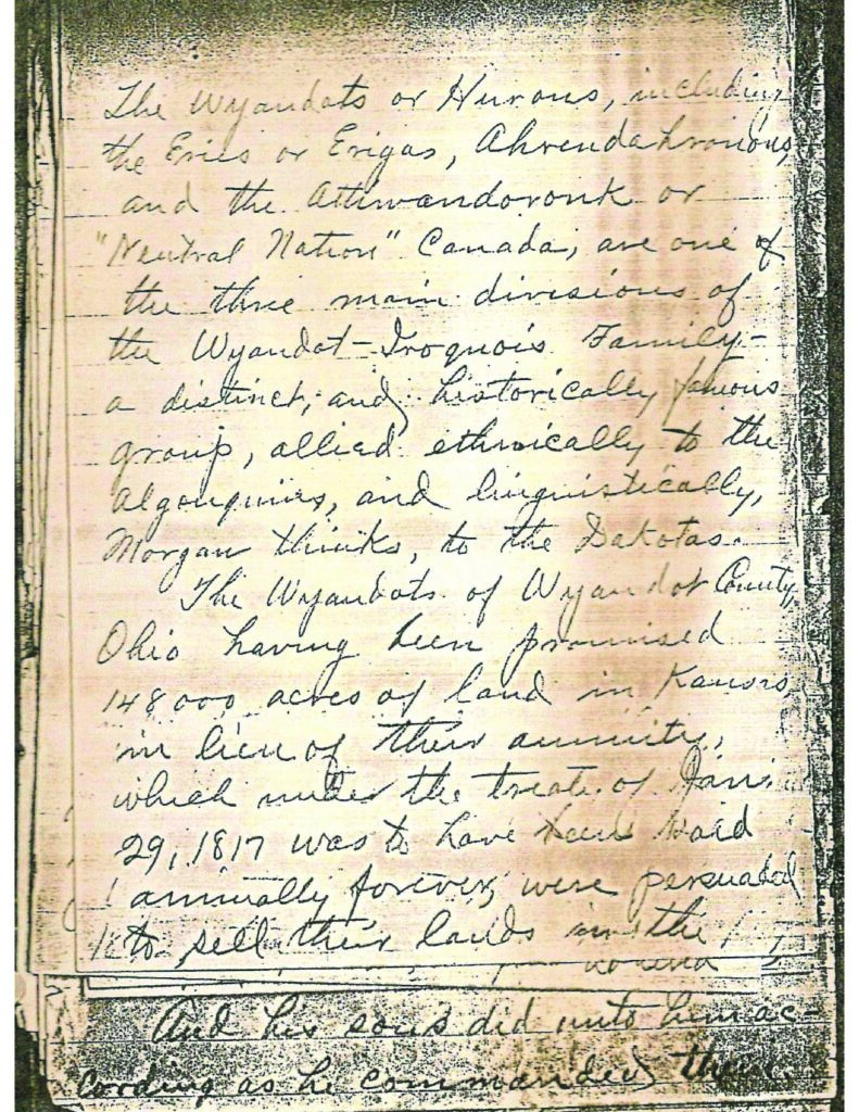Page of handwritten text