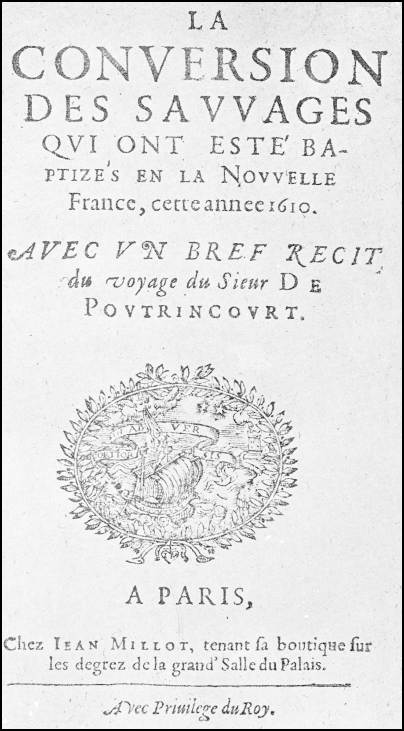 French cover of the Jesuit Relations.